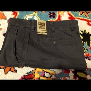 2 PAIRS Big & Tall Mens Chino Short, The Foundry Supply, Dark Charcoal, size 44